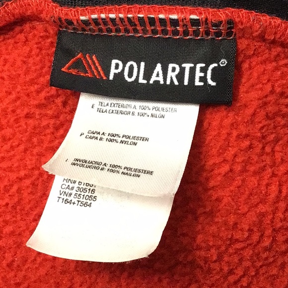 The North Face Boys Fleece Denali Jacket Size XL Red and Gray - Picture 5 of 6